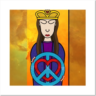 Queen of Peace and Love Posters and Art